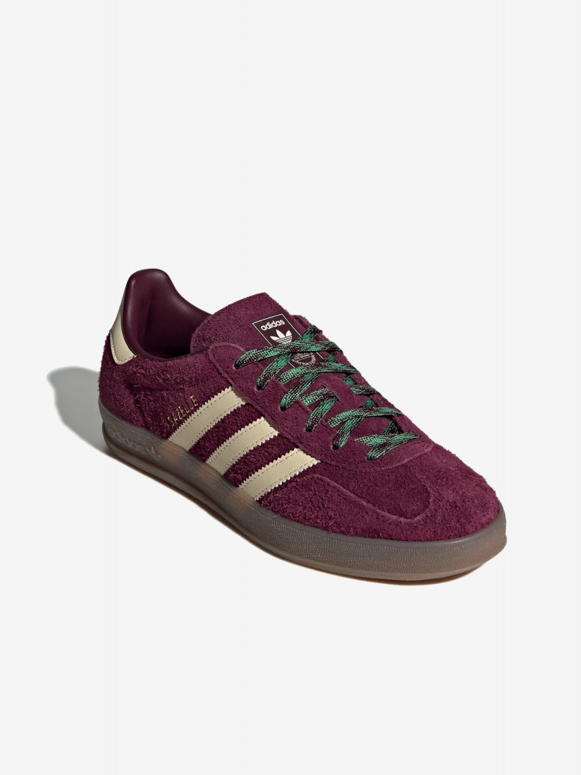 Adidas Gazelle Indoor W Burgundy and Beige Suede Sneakers Adidas Gazelle Indoor W Burgundy and Beige Suede Sneakers