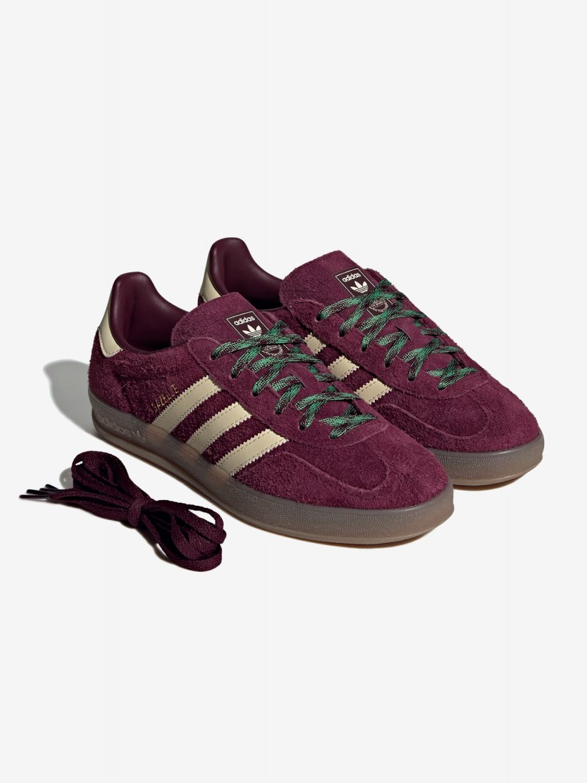 Adidas Gazelle Indoor W Burgundy and Beige Suede Sneakers Adidas Gazelle Indoor W Burgundy and Beige Suede Sneakers