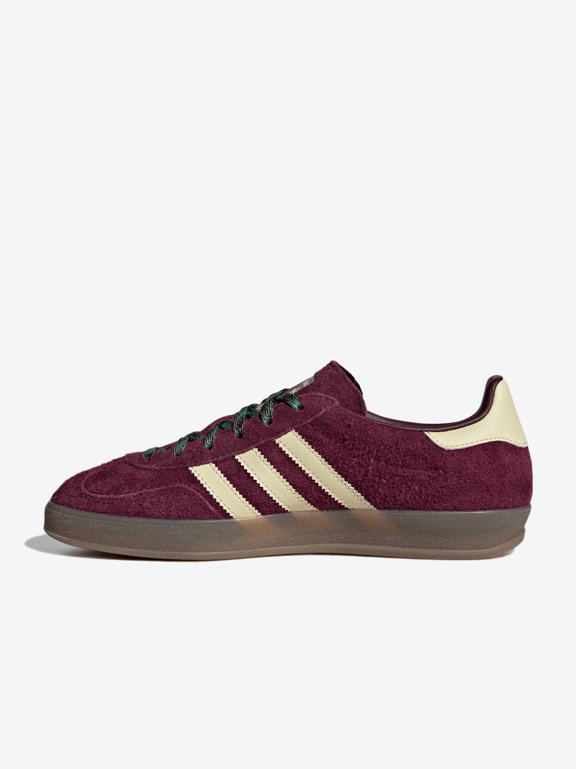 Zapatillas Adidas Gazelle Indoor W Burdeos y Beige De Gamuza