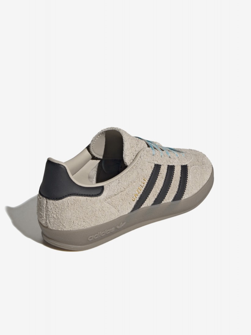 Adidas Gazelle Indoor W Grey and Black Suede Sneakers Adidas Gazelle Indoor W Grey and Black Suede Sneakers