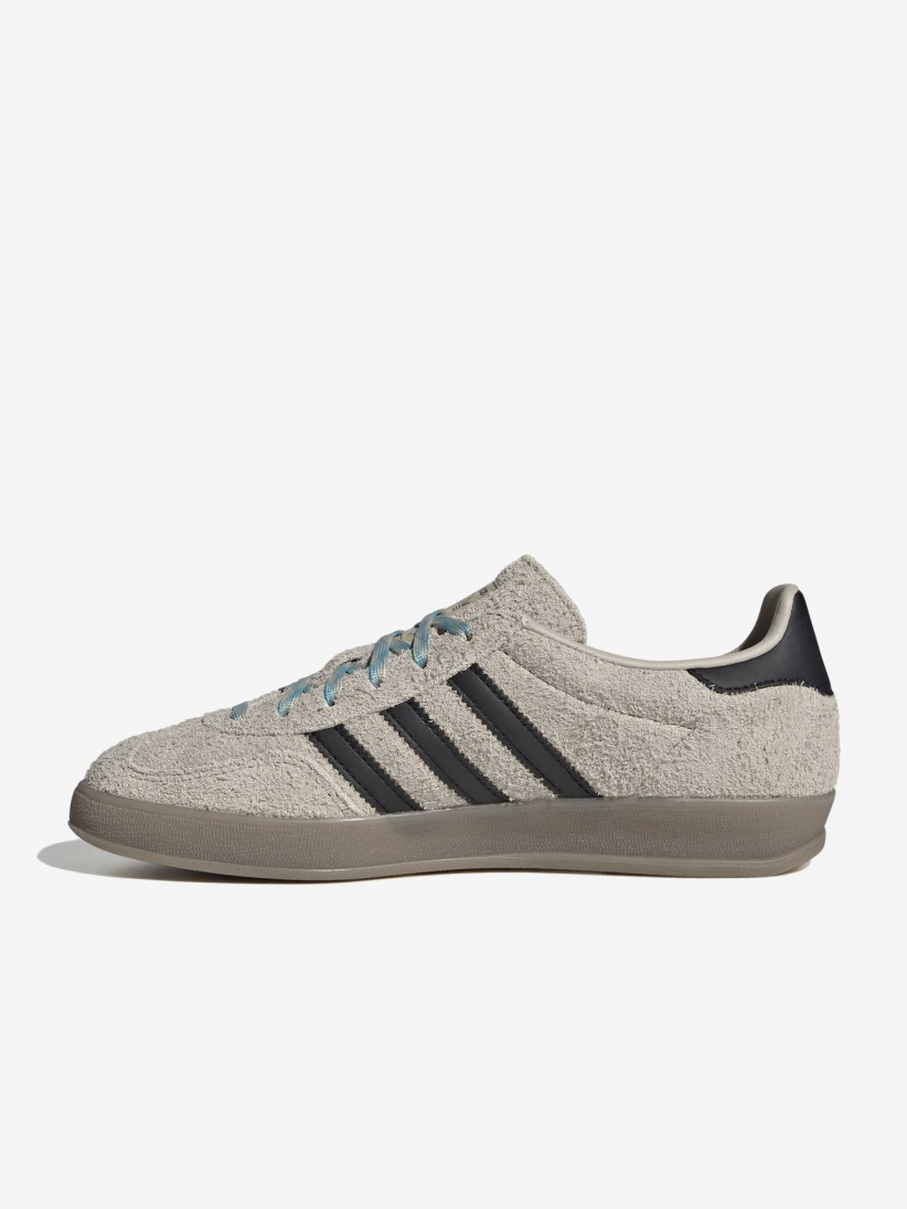Adidas Gazelle Indoor W Grey and Black Suede Sneakers Adidas Gazelle Indoor W Grey and Black Suede Sneakers