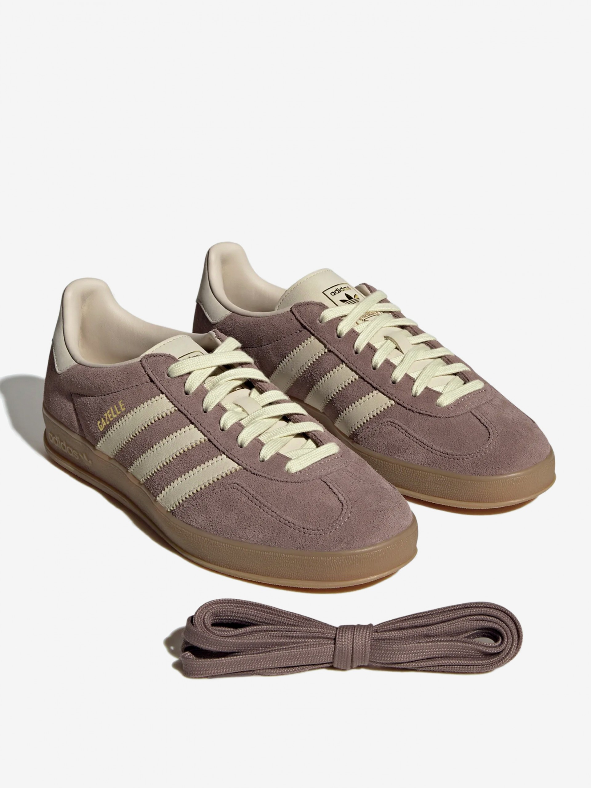 Adidas Gazelle Indoor Lilac, Grey and Yellow Suede Sneakers