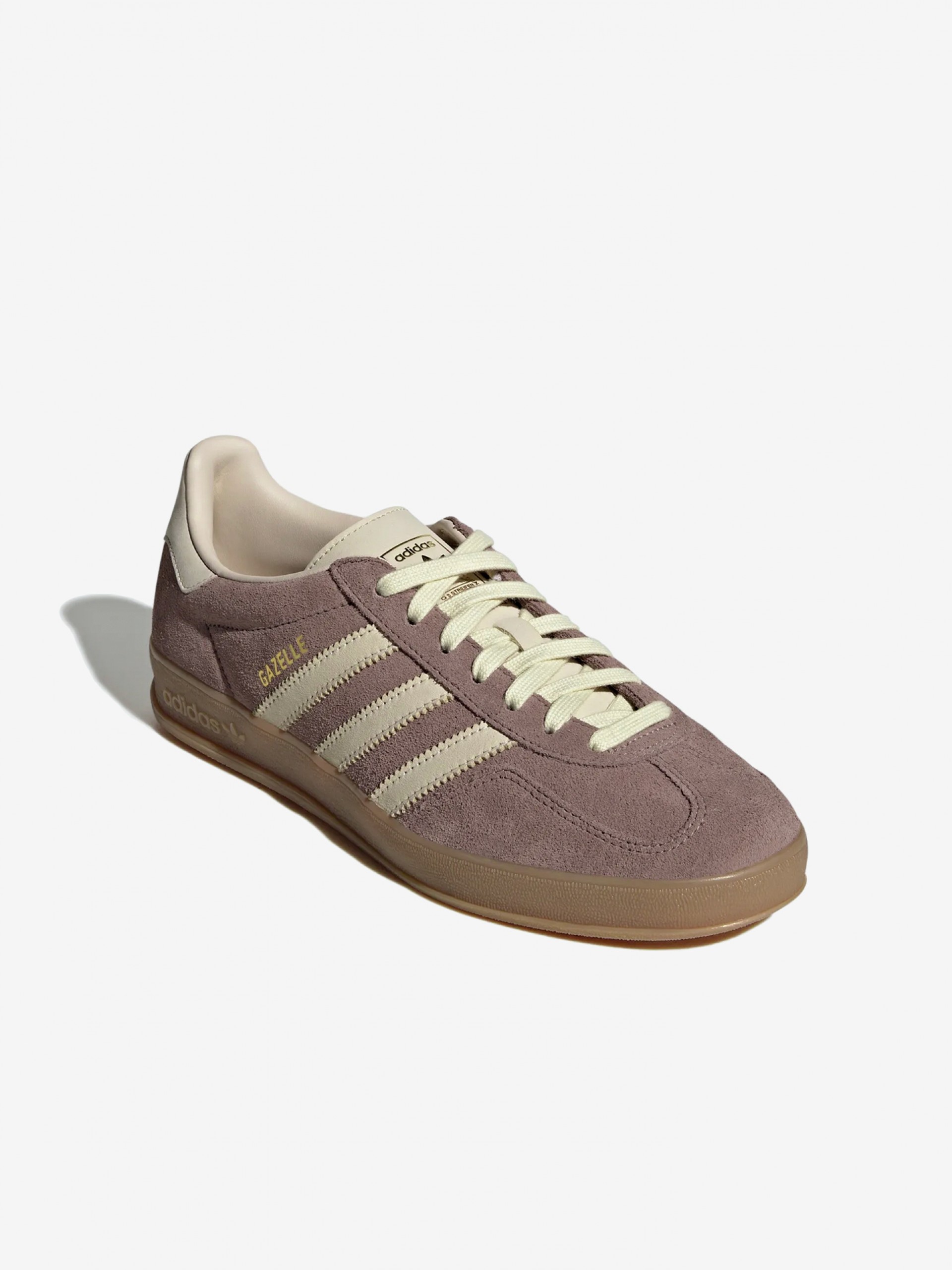 Adidas Gazelle Indoor Lilac, Grey and Yellow Suede Sneakers