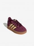Adidas Gazelle Indoor CF EL I Burgundy and Yellow Suede Sneakers Adidas Gazelle Indoor CF EL I Burgundy and Yellow Suede Sneakers
