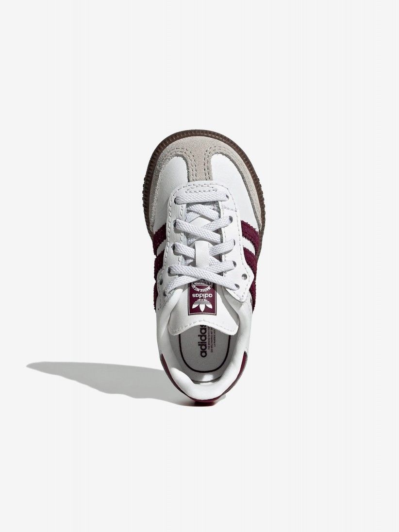 Adidas Samba OG CF EL I White and Burgundy Sneakers Adidas Samba OG CF EL I White and Burgundy Sneakers