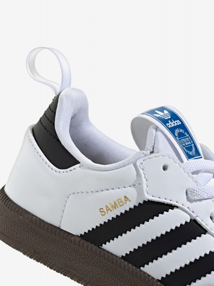 Adidas Samba Quickon EL White and Black Sneakers Adidas Samba Quickon EL White and Black Sneakers