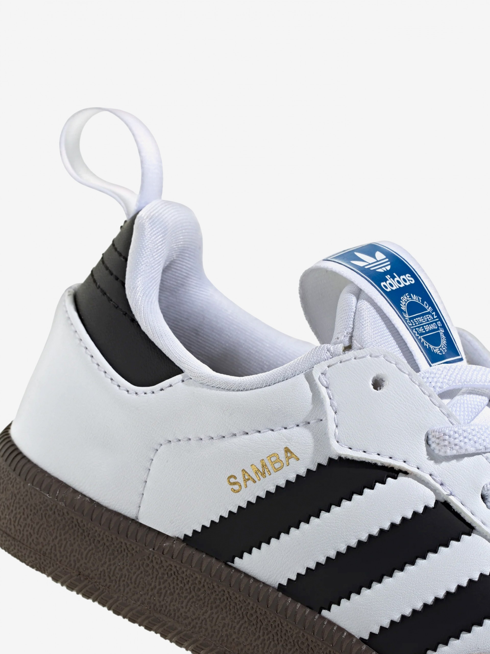 Zapatillas Adidas Samba Quickon EL Blancas y Negras