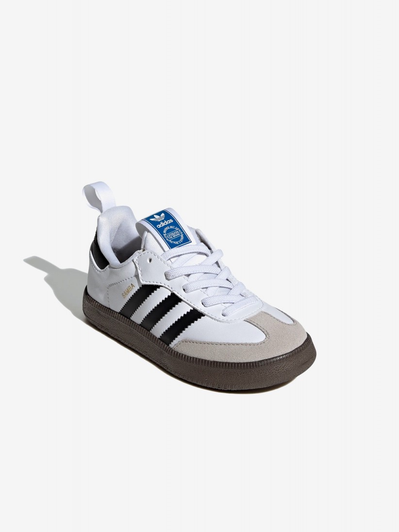 Adidas Samba Quickon EL White and Black Sneakers Adidas Samba Quickon EL White and Black Sneakers