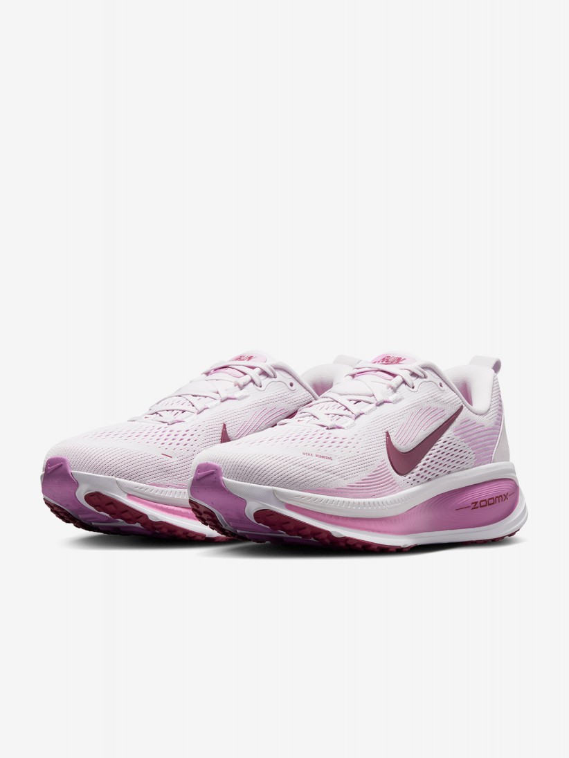 Sapatilhas de Running Nike Vomero 18 Lil�s e Brancas Para Mulher