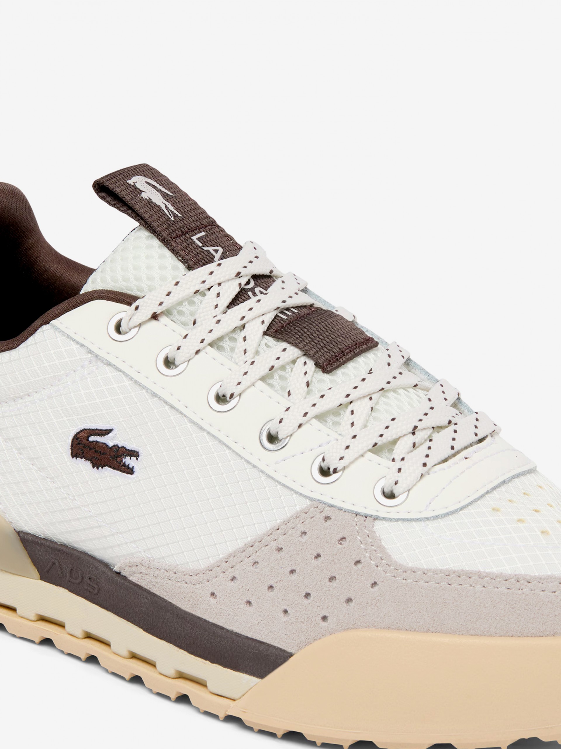 Sapatilhas Lacoste Slam Break Brancas e Castanhas Para Mulher