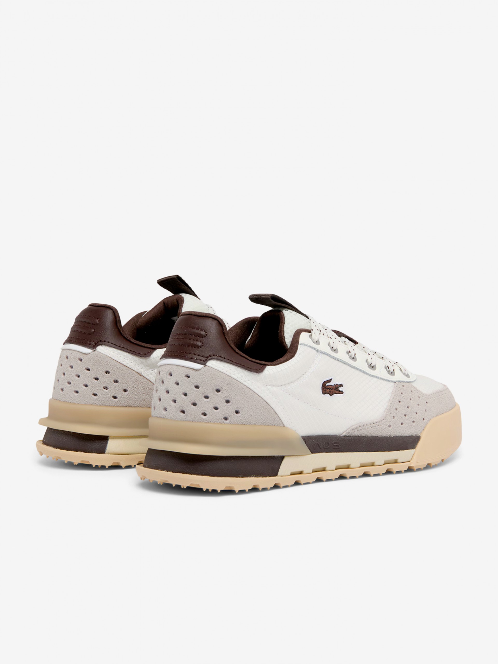 Sapatilhas Lacoste Slam Break Brancas e Castanhas Para Mulher