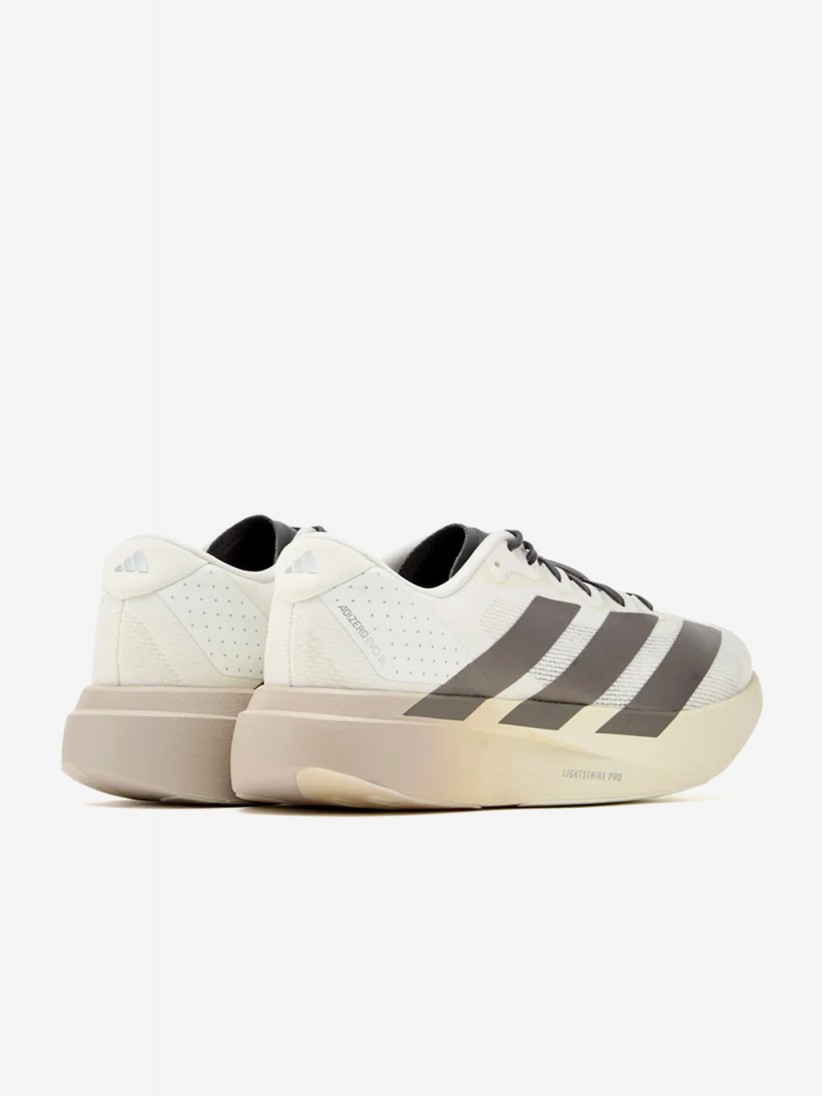 Adidas Adizero Evo SL White, Beige and Grey Running Trainers