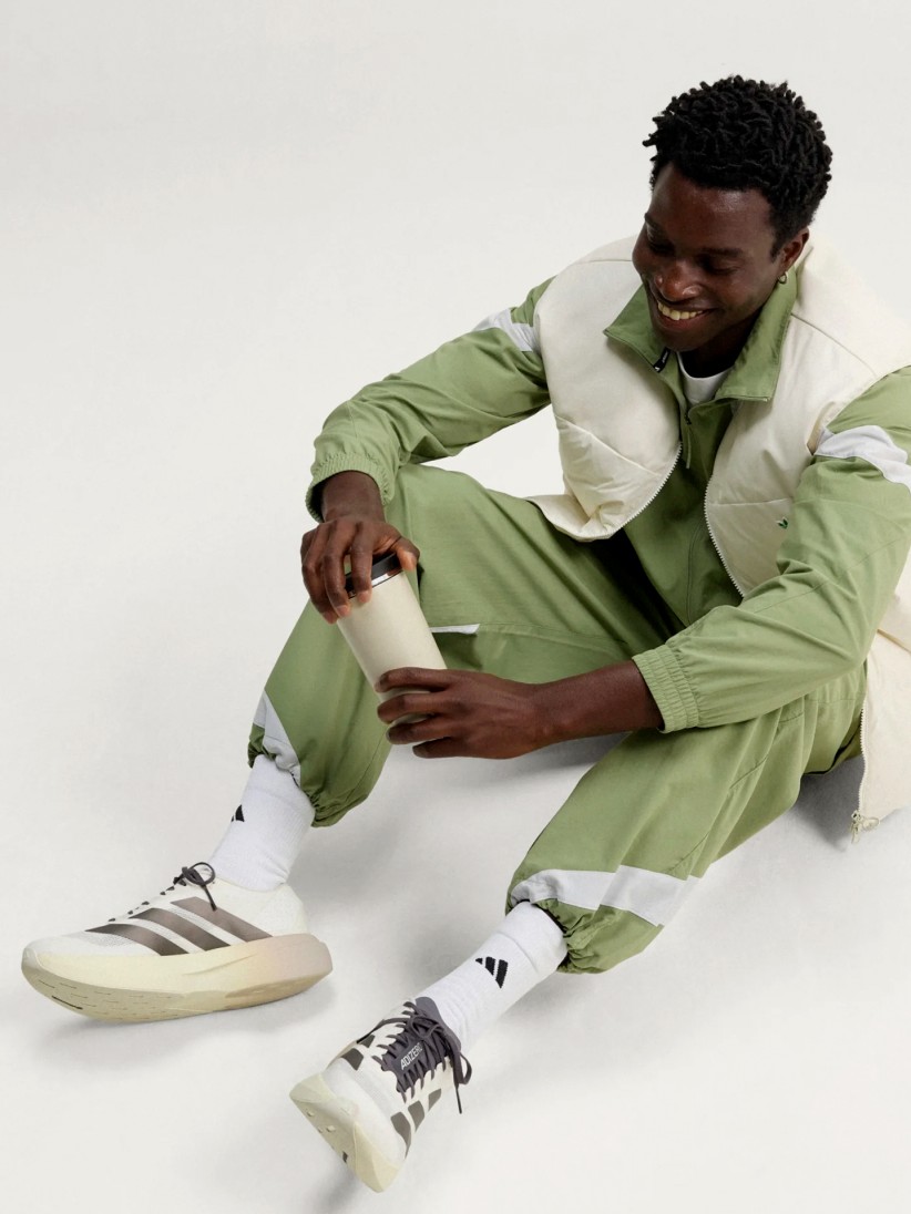 Adidas Adizero Evo SL White, Beige and Grey Running Trainers