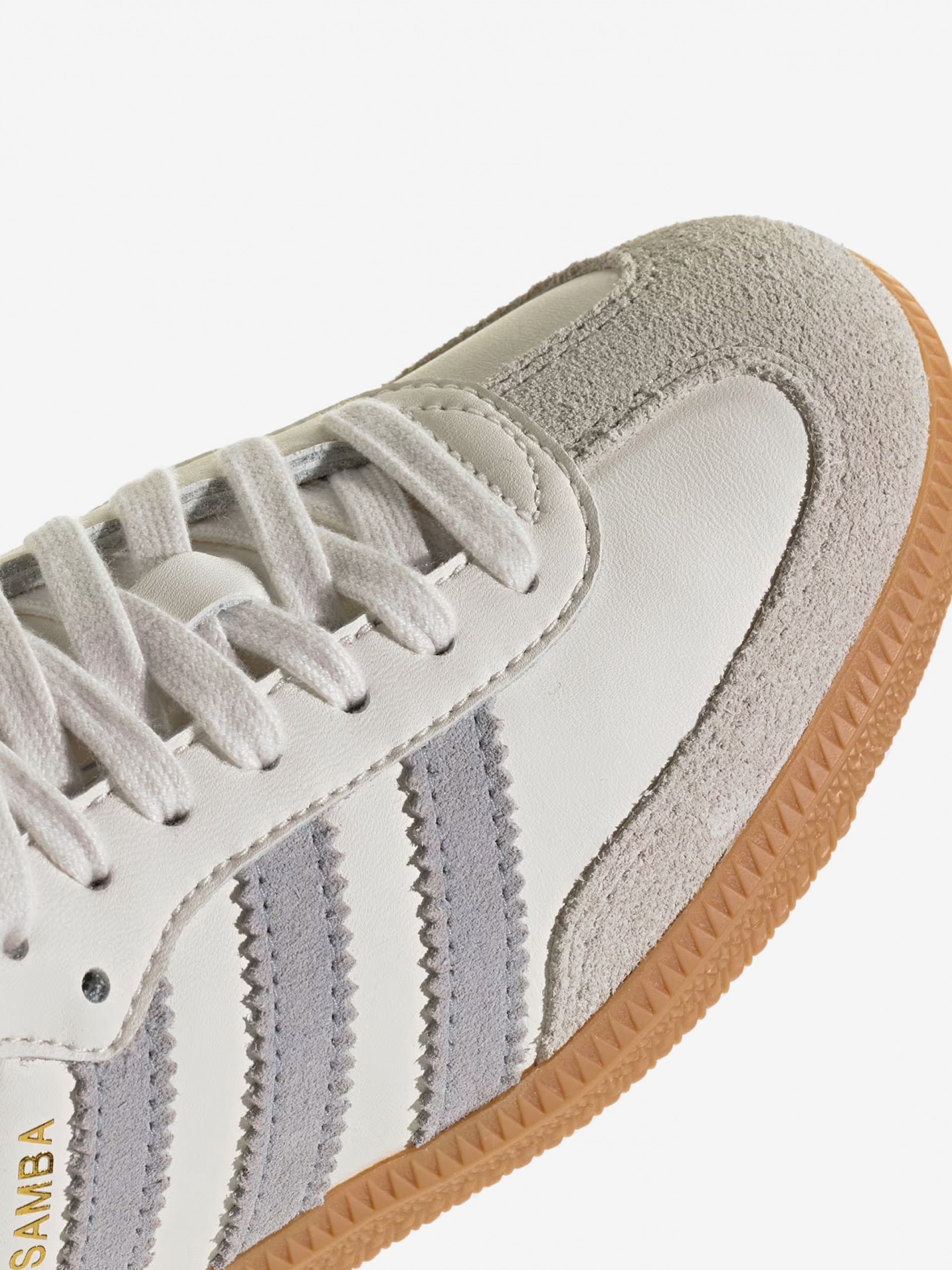 Sapatilhas Adidas Samba OG J Brancas, Azuis e Cinzentas