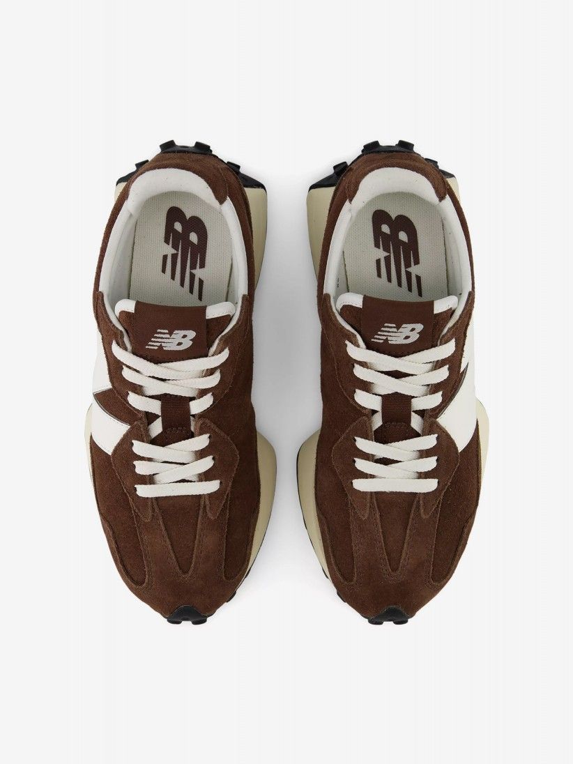 New Balance W327 V1 Brown Suede Sneakers