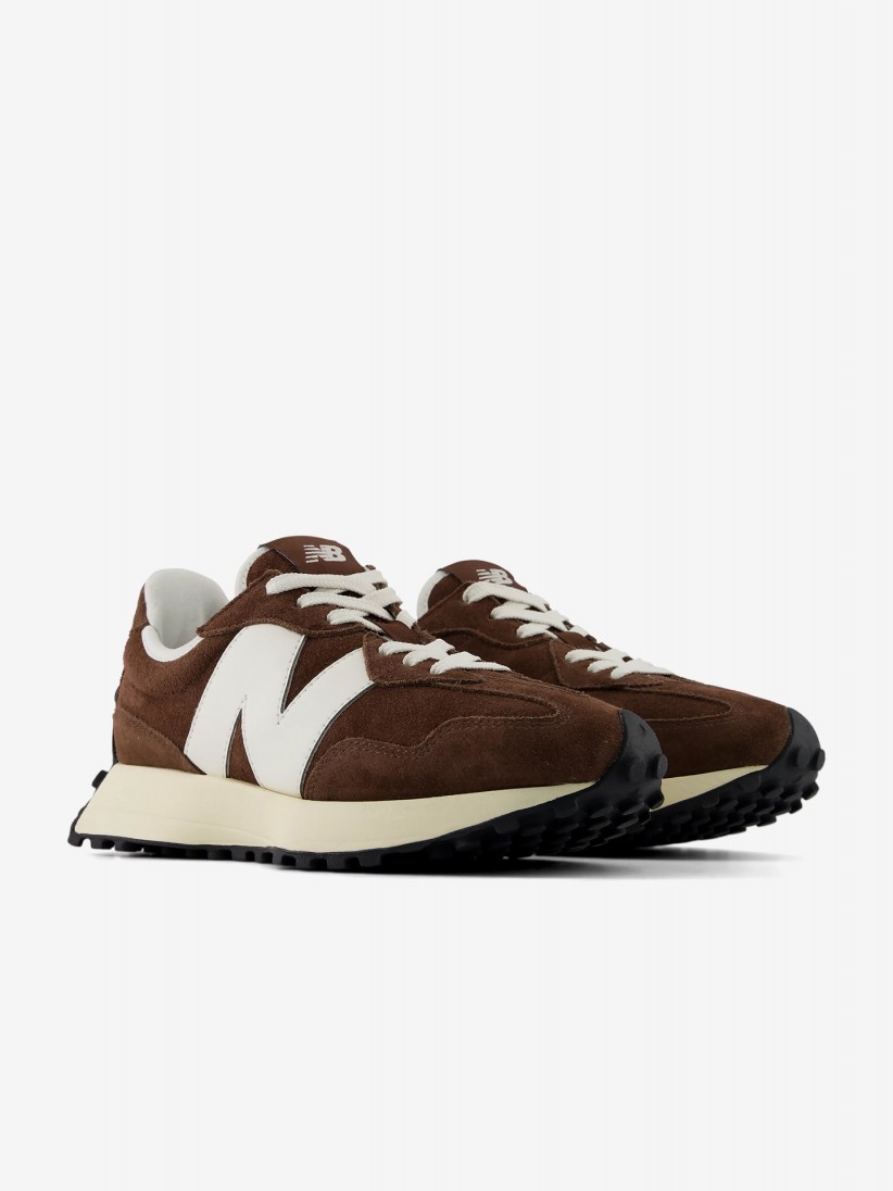 New Balance W327 V1 Brown Suede Sneakers