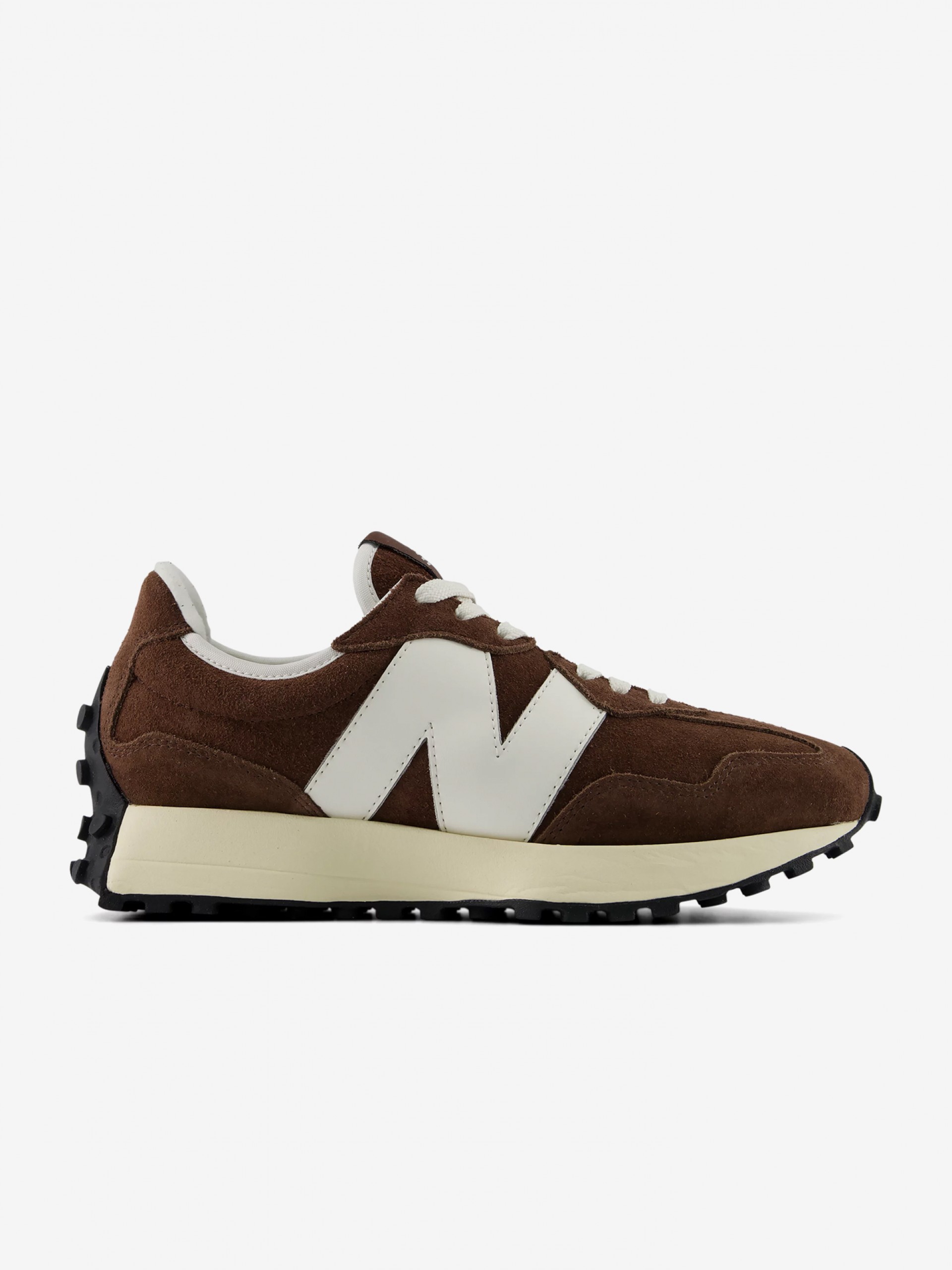 Sapatilhas New Balance W327 V1 Castanhas Em Camurça
