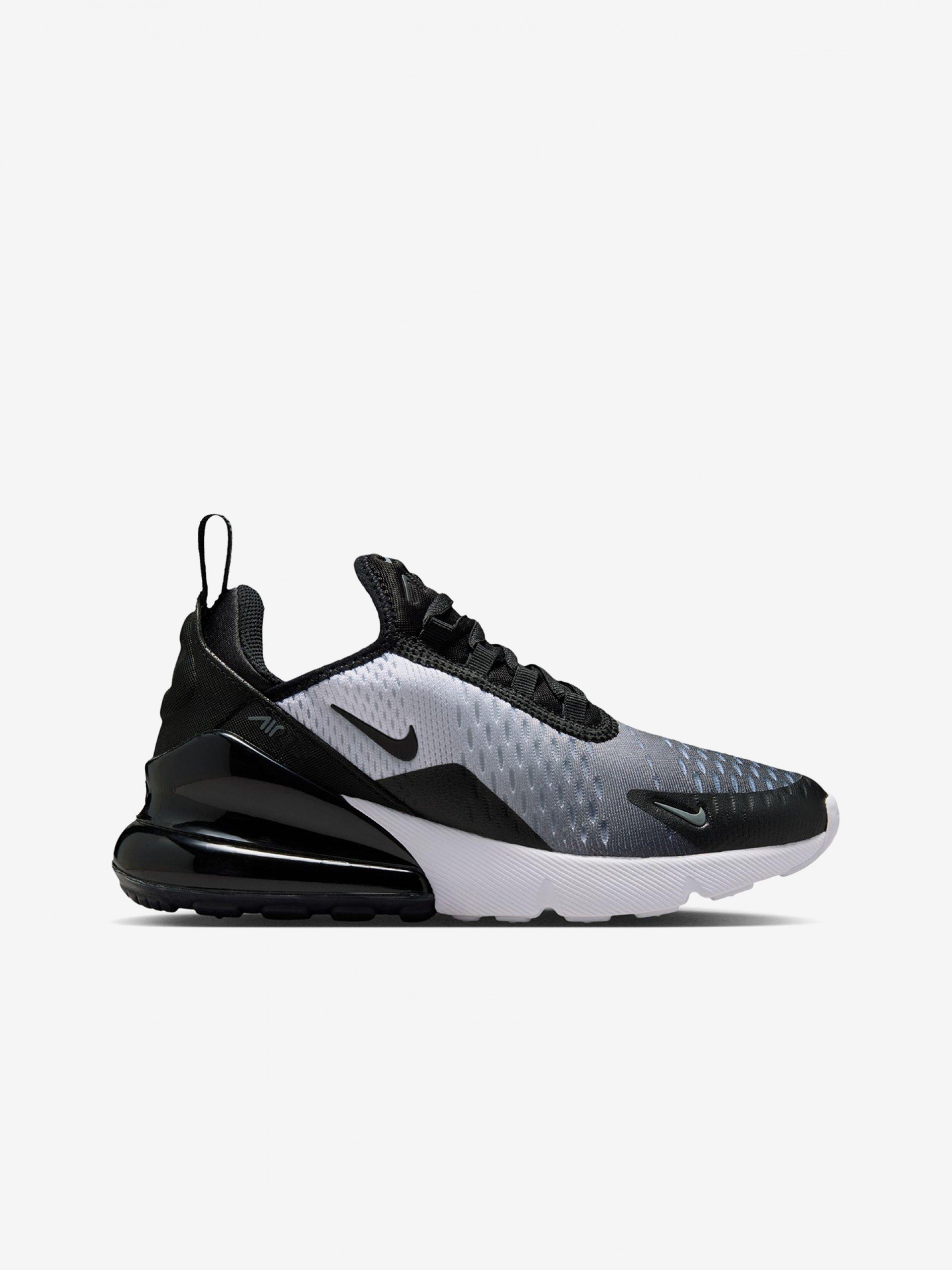 Sapatilhas Nike Air Max 270 Pretas e Cinzentas Para Criança