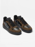 VEJA V-10 Prime Black and Brown Sneakers