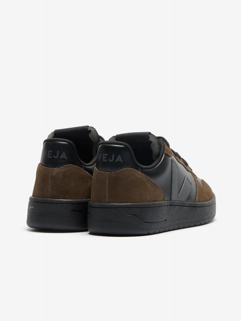 VEJA V-10 Prime Black and Brown Sneakers