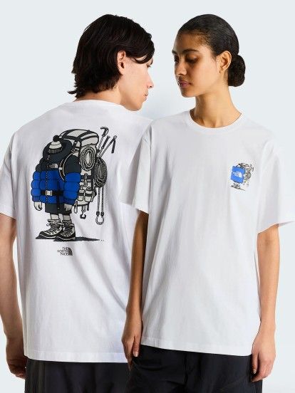 T-shirt The North Face Gear Up Get Out Branca