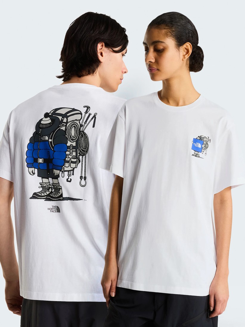 T-shirt The North Face Gear Up Get Out Branca
