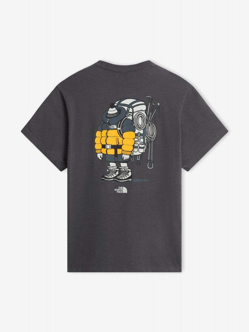 T-shirt The North Face Gear Up Get Out Cinzenta