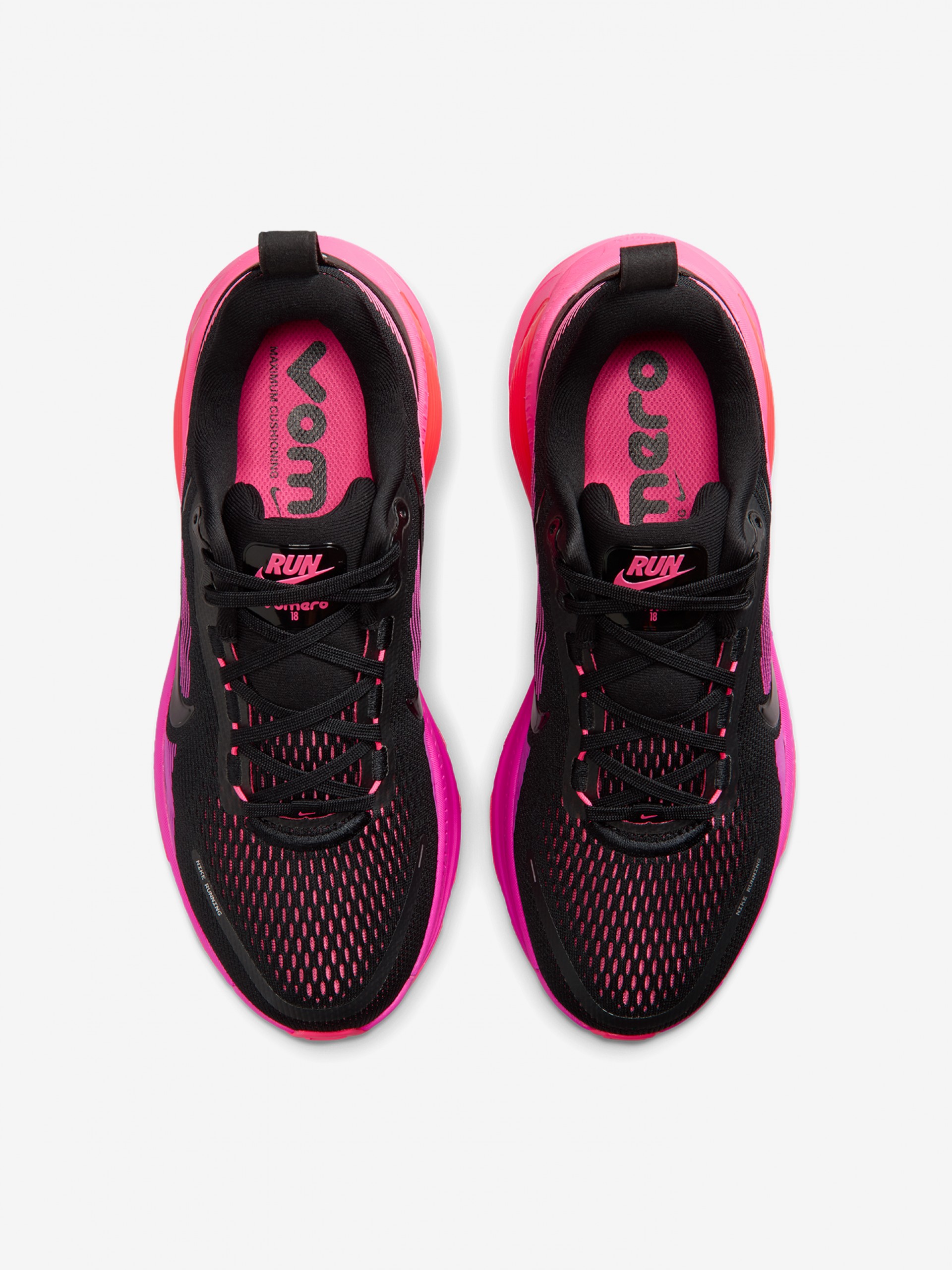 Sapatilhas de Running Nike Vomero 18 Pretas e Rosa Para Mulher
