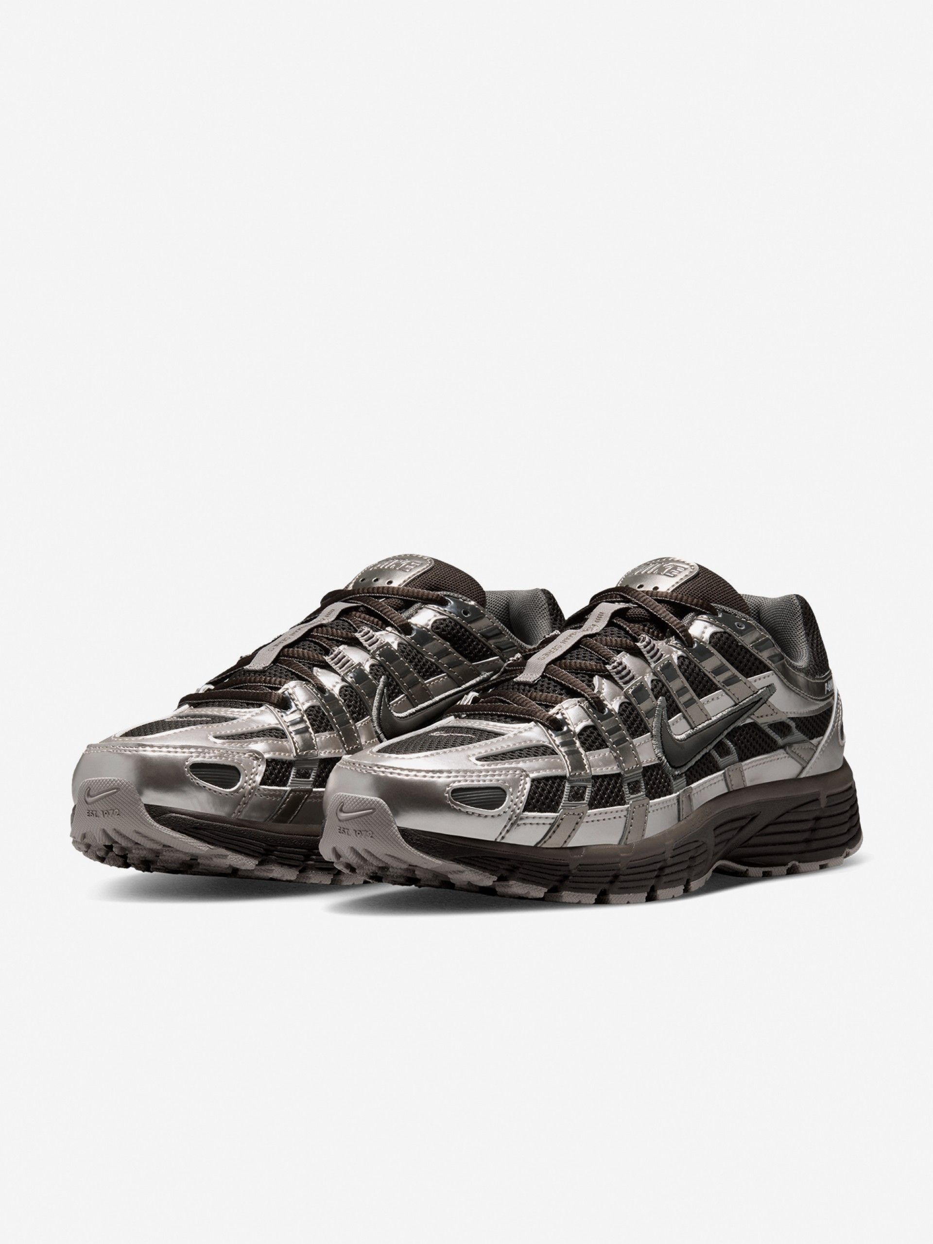 Nike P-6000 Brown and Silver Sneakers For Women