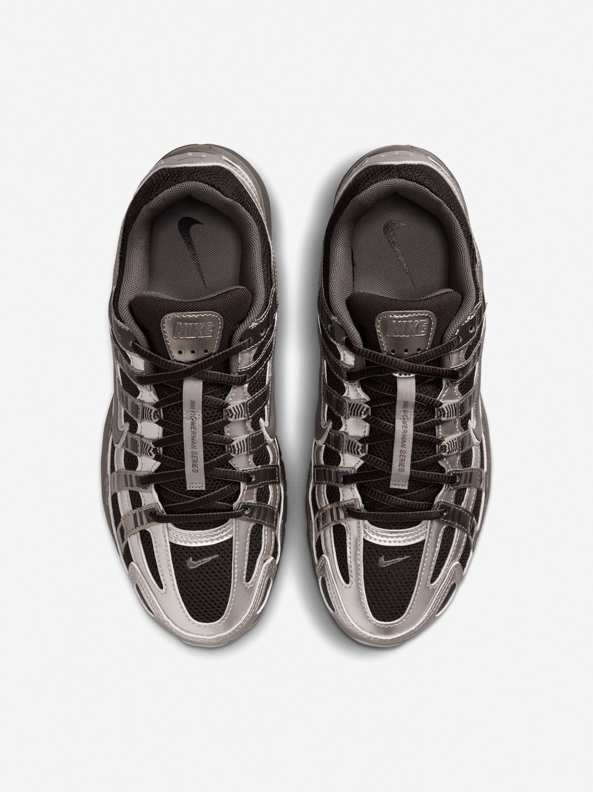 Sapatilhas Nike P-6000 Castanhas e Prateadas Para Mulher