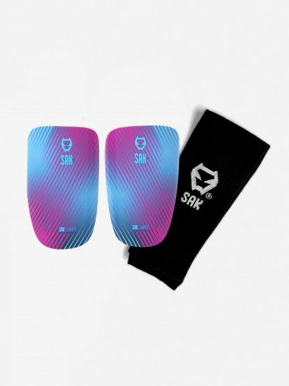 Sak Shape Blue and Pink Shin Guards