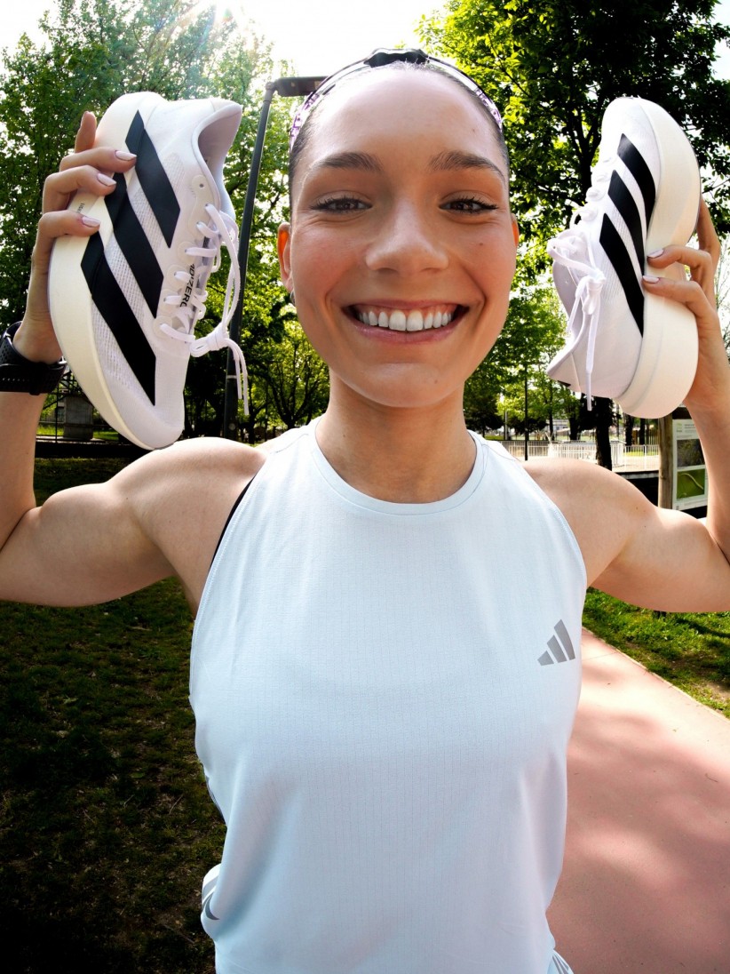 Adidas Adizero Evo SL W White and Black Running Trainers Adidas Adizero Evo SL W White and Black Running Trainers