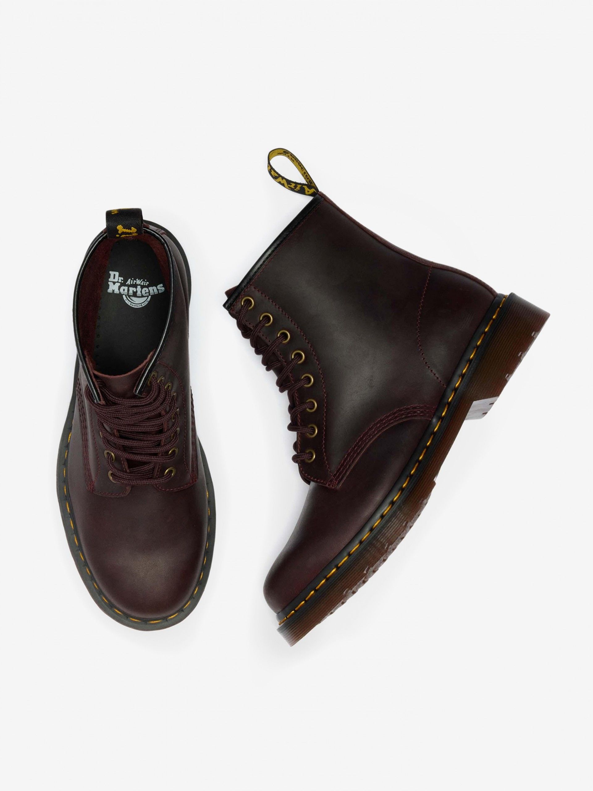 Botas Dr. Martens 1460 Crazy Horse Leather Burdeos