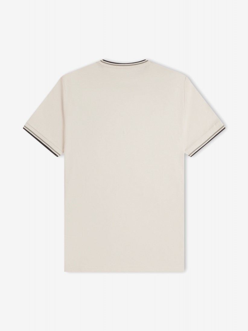 Fred Perry Twin Tipped Beige, Green and Blue T-shirt