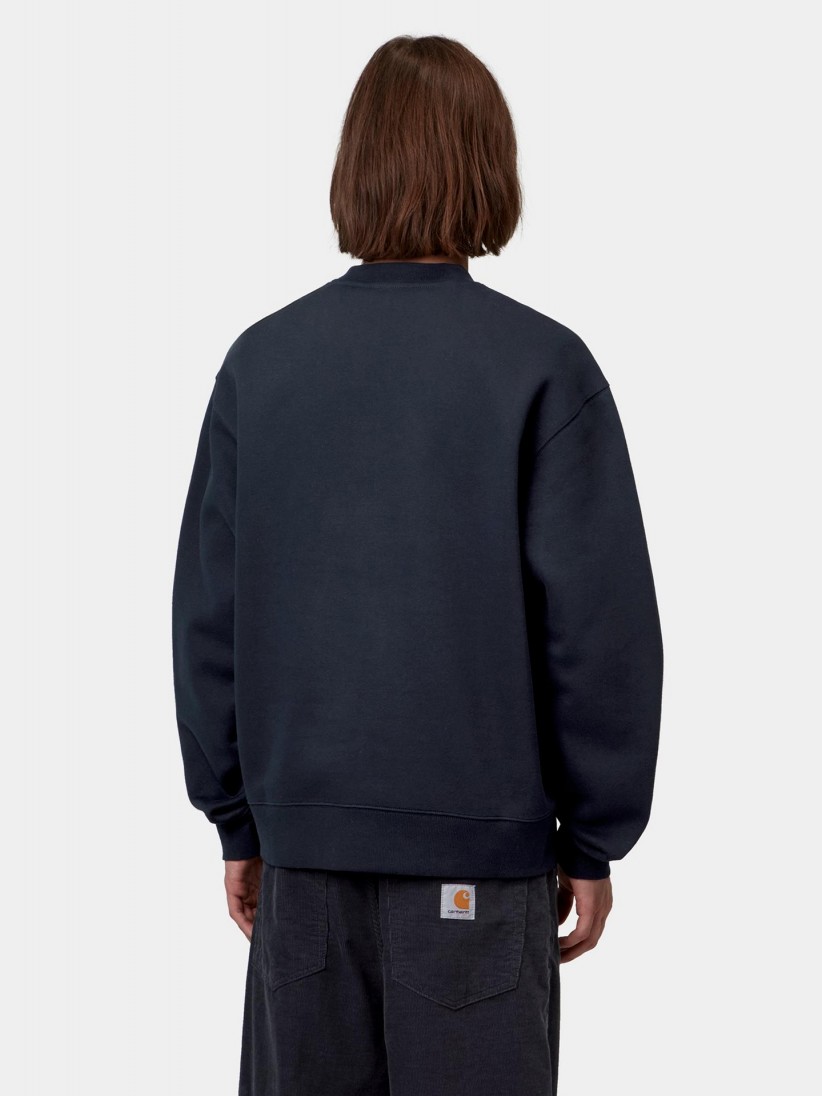 Carhartt WIP Mack Blue Sweater Carhartt WIP Mack Blue Sweater
