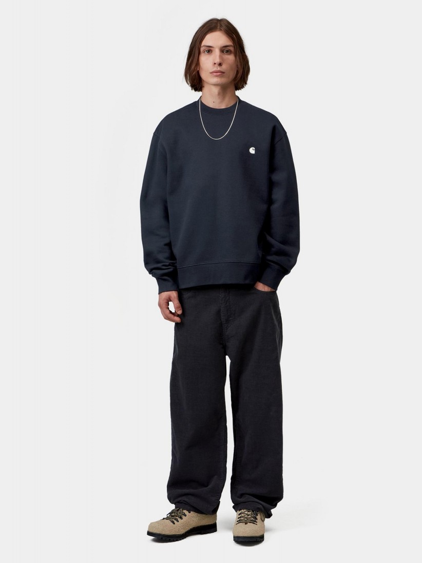 Carhartt WIP Mack Blue Sweater Carhartt WIP Mack Blue Sweater