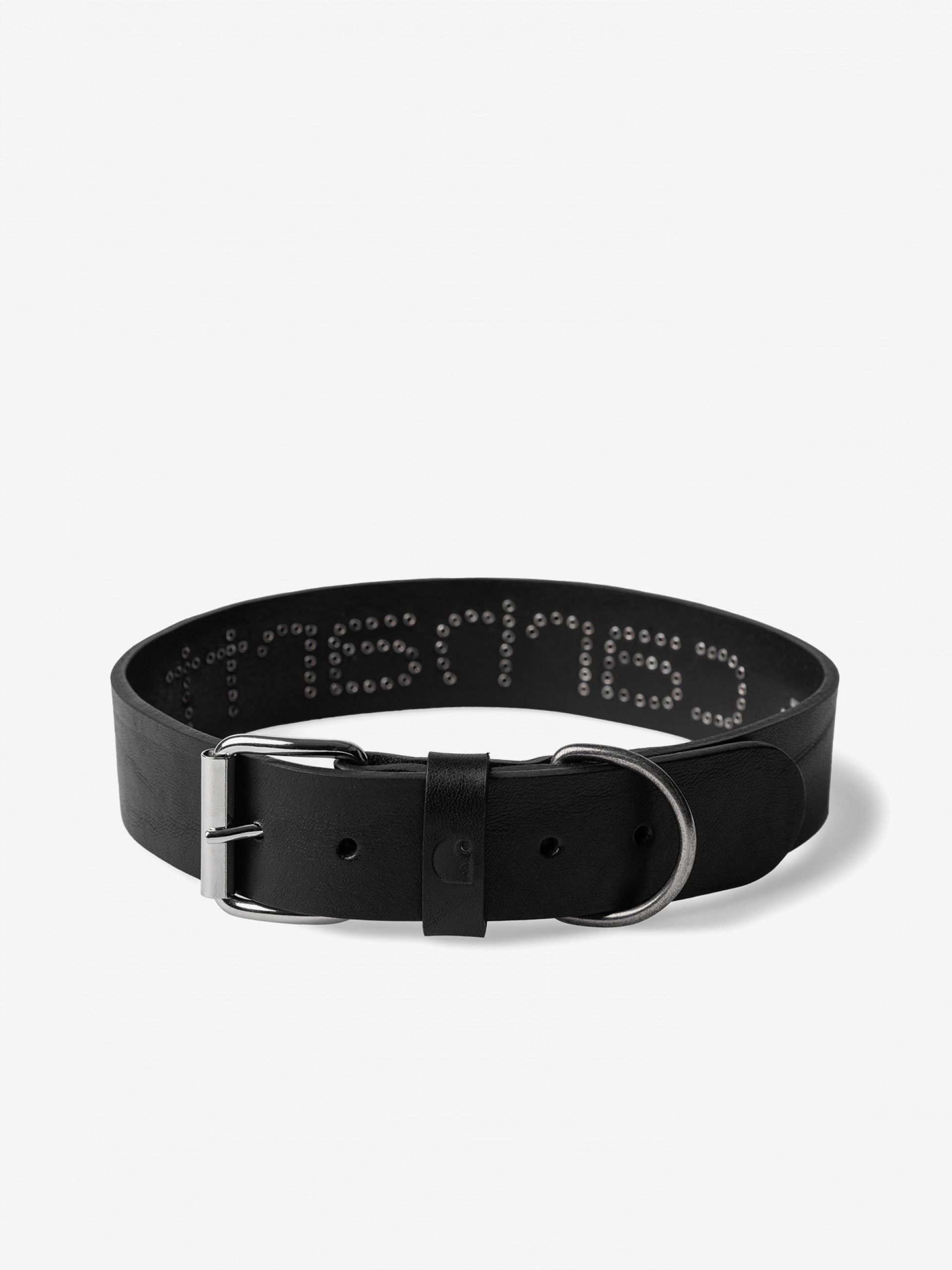 Coleira de Cão Carhartt WIP Script Studs M/L Preta