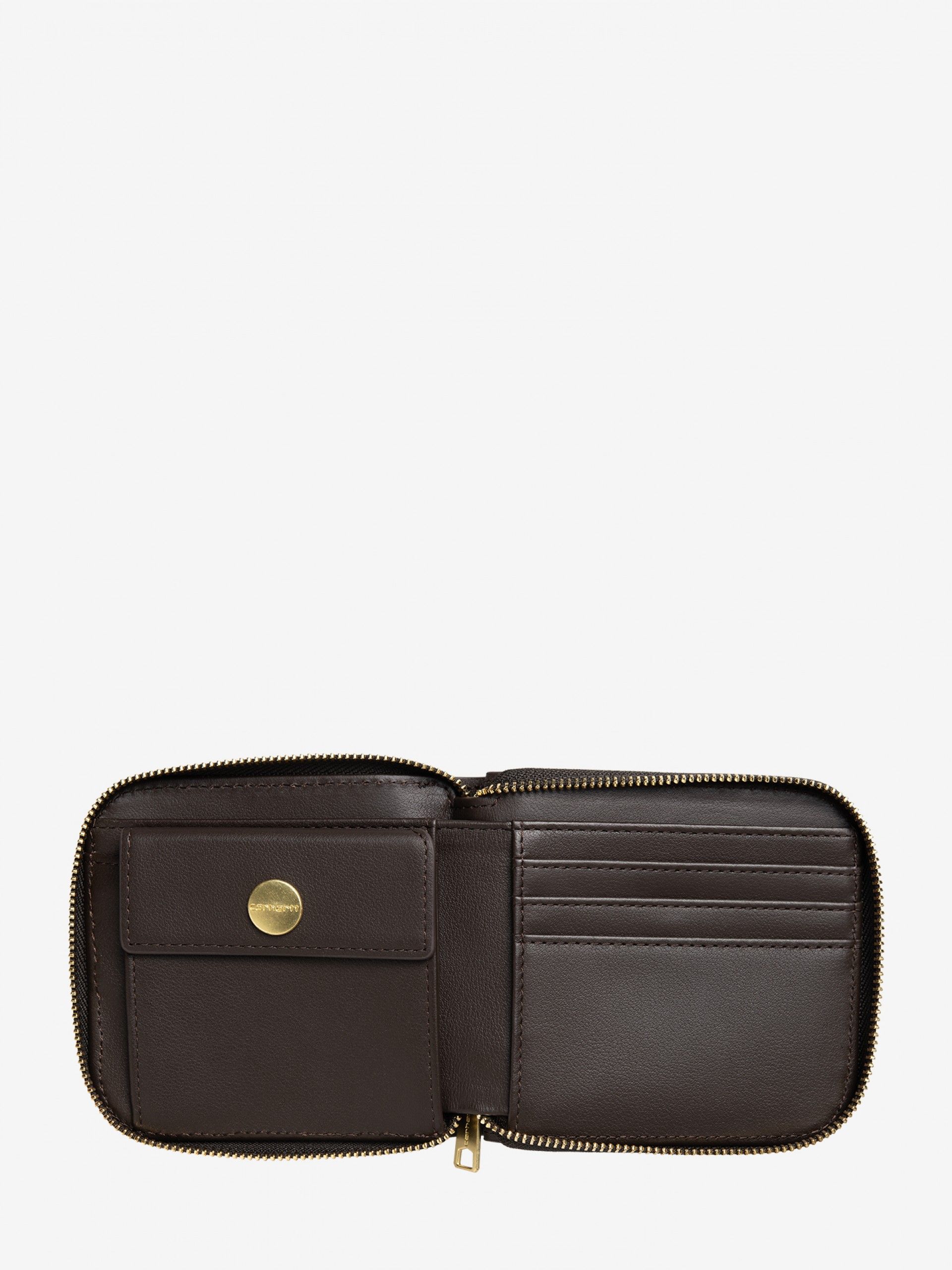 Carteira Carhartt WIP Em Pele Castanha