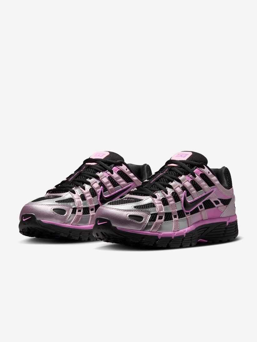 Sapatilhas Nike P-6000 Rosa e Pretas Para Mulher