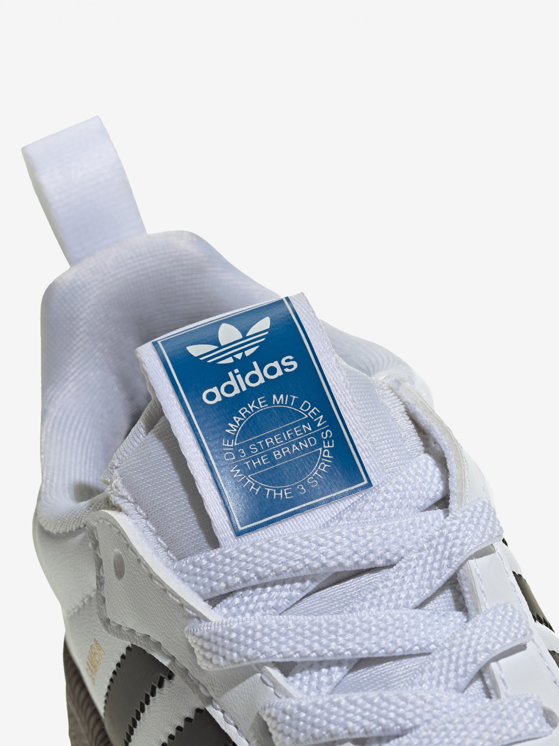 Zapatillas Adidas Samba Quickon EL I Blancas y Negras