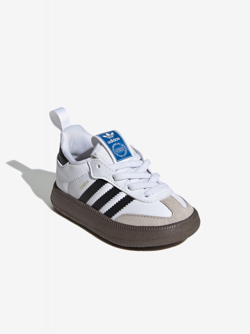 Sapatilhas Adidas Samba Quickon EL I Brancas e Pretas
