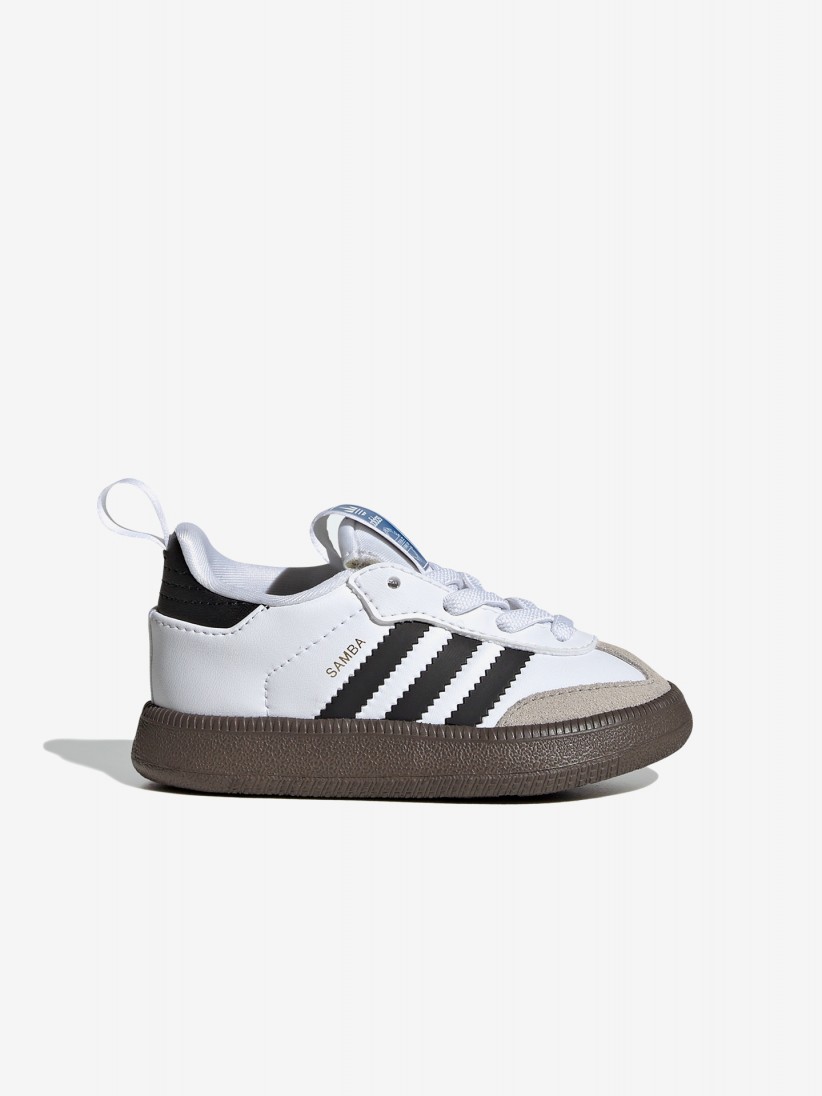 Sapatilhas Adidas Samba Quickon EL I Brancas e Pretas