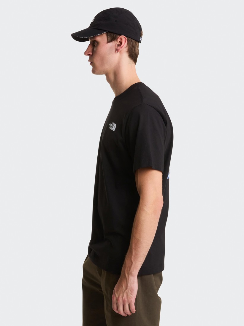 T-shirt The North Face Regular Graphic Preta