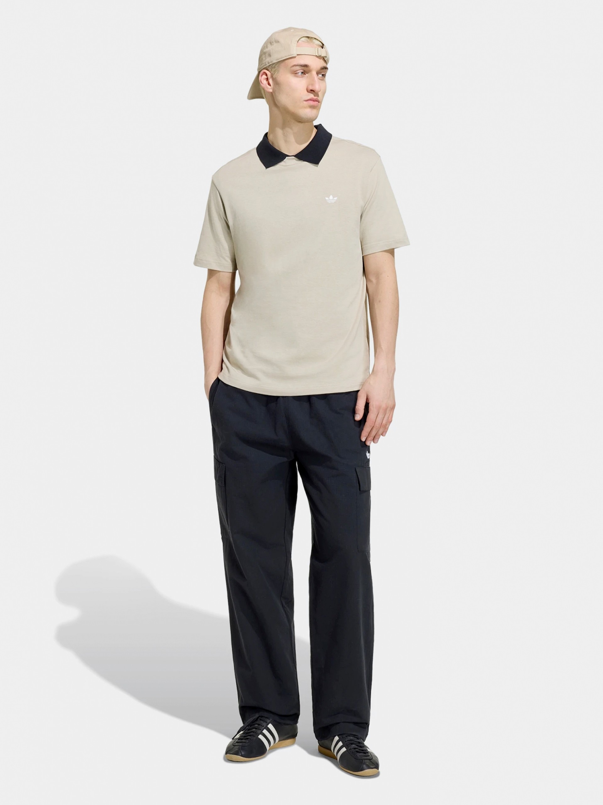 Adidas Trefoil Essentials Khaki T-shirt