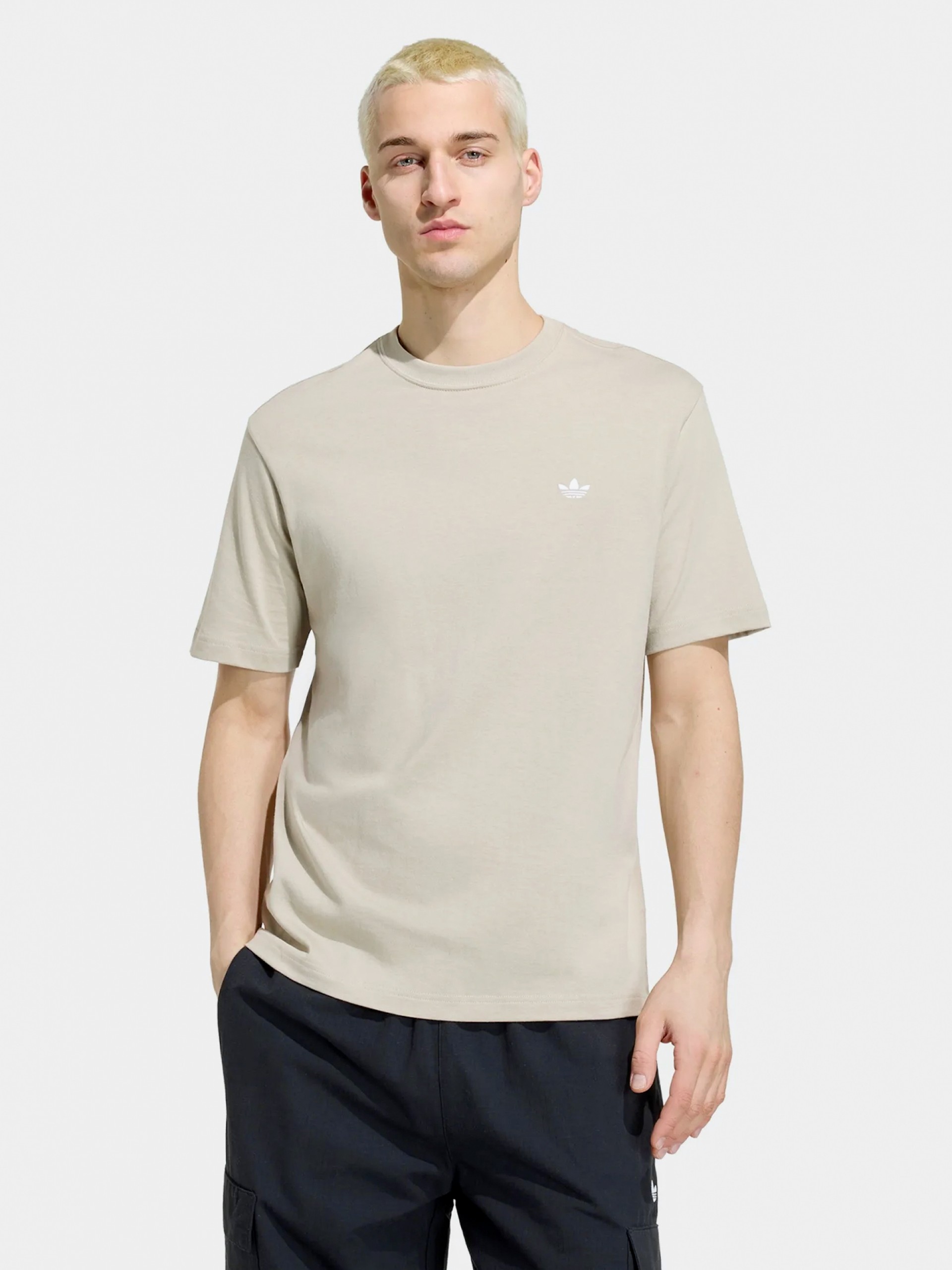 Adidas Trefoil Essentials Khaki T-shirt