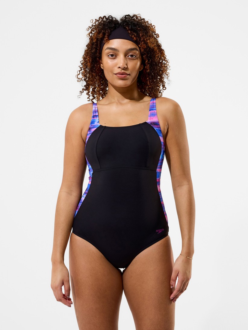 Fato de Banho Speedo Luna Lustre Printed Preto