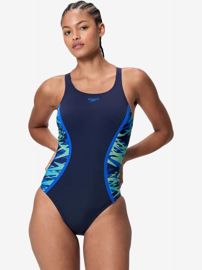 Fato de Banho Speedo Hyperboom Splice Muscleback Azul Fato de Banho Speedo Hyperboom Splice Muscleback Azul