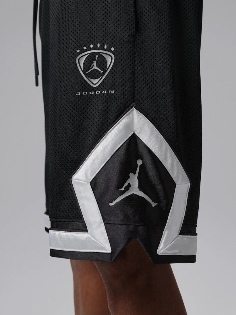 Calções Nike Jordan Brooklyn Diamond Pretos Para Homem Calções Nike Jordan Brooklyn Diamond Pretos Para Homem