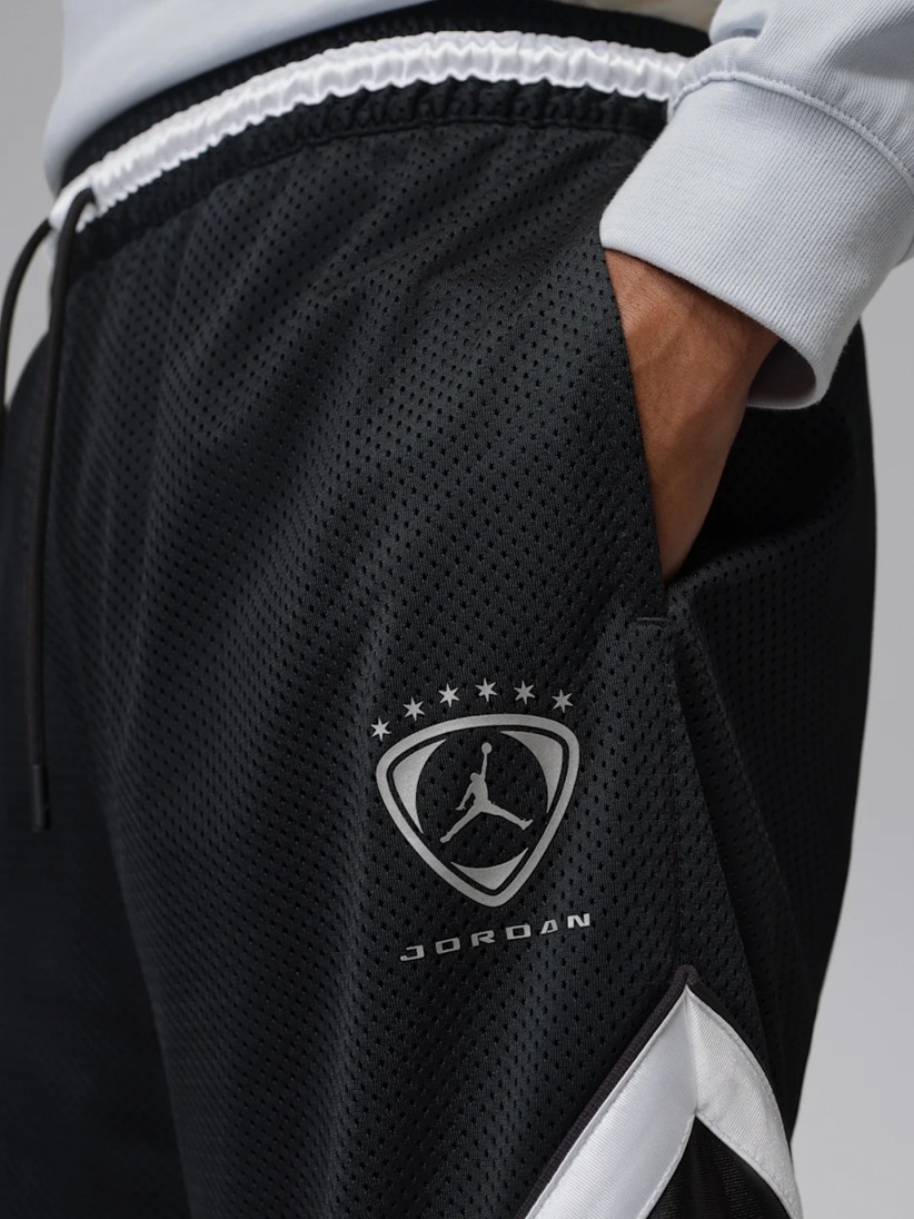 Calções Nike Jordan Brooklyn Diamond Pretos Para Homem Calções Nike Jordan Brooklyn Diamond Pretos Para Homem