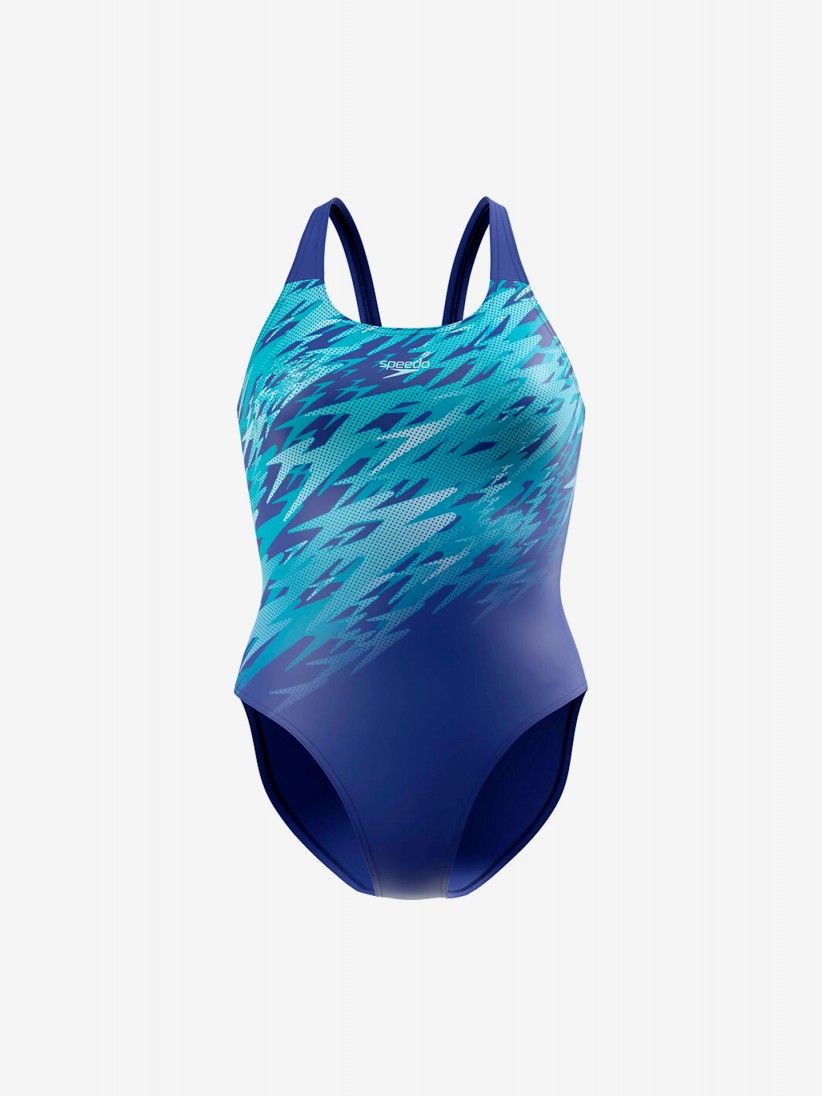 Fato de Banho Speedo Hyperboom Placement Muscleback Azul Fato de Banho Speedo Hyperboom Placement Muscleback Azul